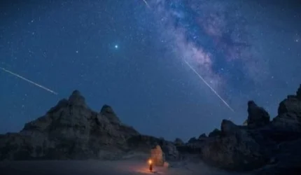 Hujan Meteor Lyrids Hiasi Langit Indonesia