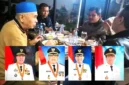 Kolase foto empat mantan bupati di Jambi ngumpul. (TribunJambi.com)