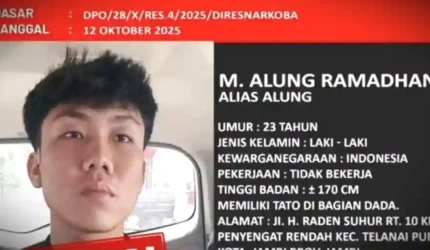 Alung, Buronan 58 Kg Sabu yang Nekat Lompat dari Lantai 2 Polda Jambi