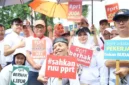 Pawai hak asasi manusia (HAM) mendukung percepatan pengesahan Rancangan Undang-Undang Perlindungan Pekerja Rumah Tangga (RUU PPRT) di Jakarta, Minggu (12/2/2023).(Dokumentasi Kementerian KetenagakerjaanR)