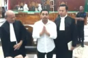 Amsal Christy Sitepu memberikan keterangan kepada wartawan usai mendengar keputusan bebas dari majelis hakim di Pengadilan Negeri (PN) Medan, Rabu (1/4/2026).(KOMPAS.com)