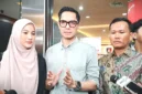 Dude Herlino dan Alyssa Soebandono usai menjalani pemeriksaan selama lima jam sebagai saksi di Gedung Bareskrim Polri, Jakarta, Kamis (2/4/2026). (Kompas.com)