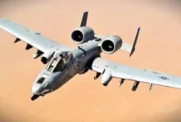 Jet tempur A-10 Thunderbolt, atau yang lebih dikenal dengan julukan Warthog, milik Angkatan Udara Amerika Serikat (AS).(ANGKATAN UDARA AS via WIKIMEDIA COMMONS)
