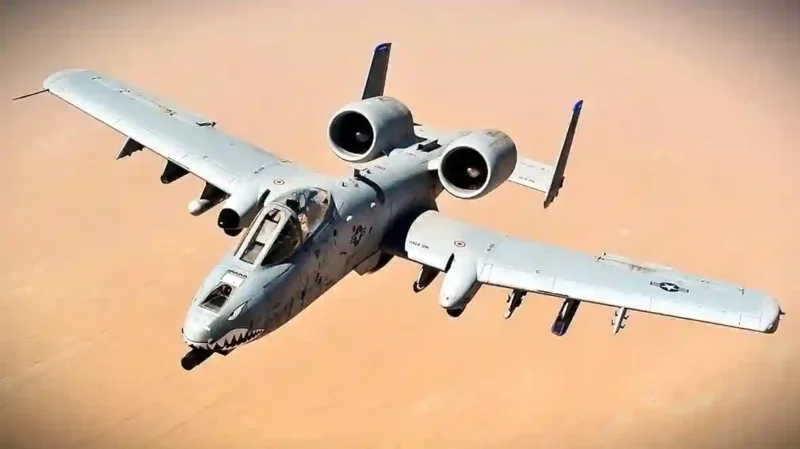 Jet tempur A-10 Thunderbolt, atau yang lebih dikenal dengan julukan Warthog, milik Angkatan Udara Amerika Serikat (AS).(ANGKATAN UDARA AS via WIKIMEDIA COMMONS)