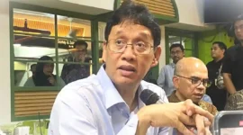 Menteri Keuangan Purbaya Yudhi Sadewa saat ditemui di Kantor Kemenkeu pada Selasa (7/4/2026)(KOMPAS.com)