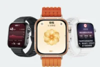 Huawei Watch Fit 5 Pro Watch ditawarkan dalam tiga opsi warna, yaitu hitam, putih, dan oranye. (GSM Arena)