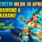 Ilustrasi Kode Redeem MLBB Terbaru Hari Ini 18 April 2026.