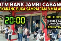 Suasana Antrian Pelayanan di Bank Jambi Cabang Bangko beberapa waktu Yang lalu.