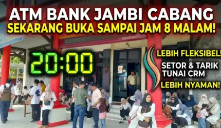 Bank Jambi Perpanjang Jam Operasional ATM Hingga Pukul 20.00 WIB