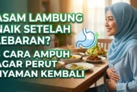 Ilustrasi Terjangkit Asam Lambung. Gemini AI
