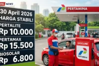 Ilustrasi - Pelayanan BBM di SPBU. Harga BBM Pertamina Hari Ini 30 April 2026.