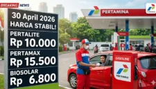 Ilustrasi - Pelayanan BBM di SPBU. Harga BBM Pertamina Hari Ini 30 April 2026.