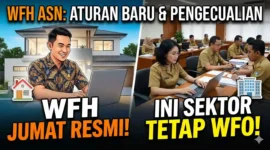 Ilustrasi WFH ASN Setiap Jumat Resmi Berlaku, Ini Sektor yang Tetap WFO. Gemini AI