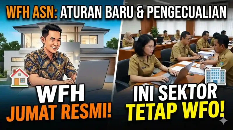 Ilustrasi WFH ASN Setiap Jumat Resmi Berlaku, Ini Sektor yang Tetap WFO. Gemini AI