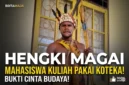 Hengki Magai, Mahasiswa di Jayapura Ini Kuliah Pakai Koteka Demi Jaga Identitas Papua.