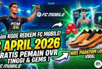 Ilustrasi Kode Redeem FC Mobile 8 April 2026. Gemini AI