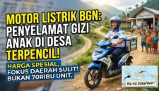 Ilustrasi Dukung Makan Bergizi Gratis, BGN Siapkan Motor Listrik untuk Area Sulit. Gemini AI