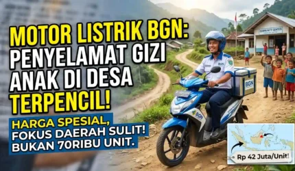 Dukung Makan Bergizi Gratis, BGN Siapkan Motor Listrik untuk Area Sulit
