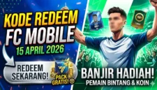 Ilustrasi Kode Redeem FC Mobile 15 April 2026. Gemini AI