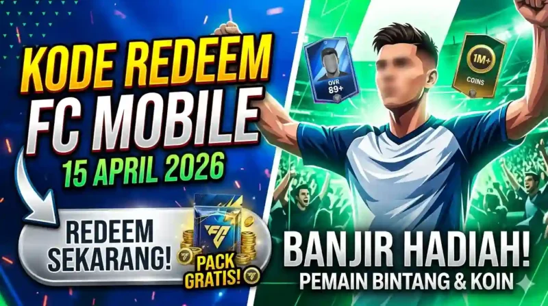 Ilustrasi Kode Redeem FC Mobile 15 April 2026. Gemini AI
