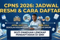 Ilustrasi - Jadwal Resmi Pendaftaran CPNS 2026 Jalur Umum dan Kedinasan.
