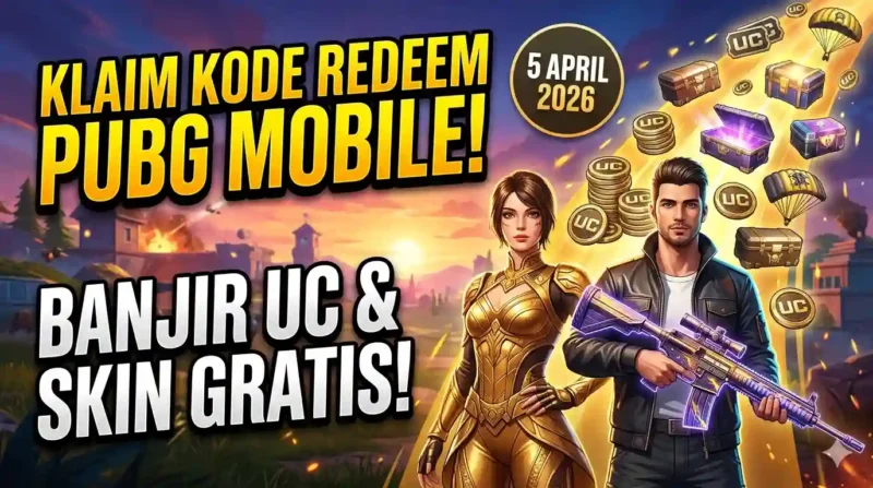 Ilustrasi Kode Redeem PUBG Mobile 5 April 2026. Gemini AI