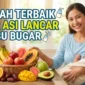 Ilustrasi Buah-buahan Terbaik Agar ASI Lancar dan Ibu Menyusui Sehat. Gemini AI