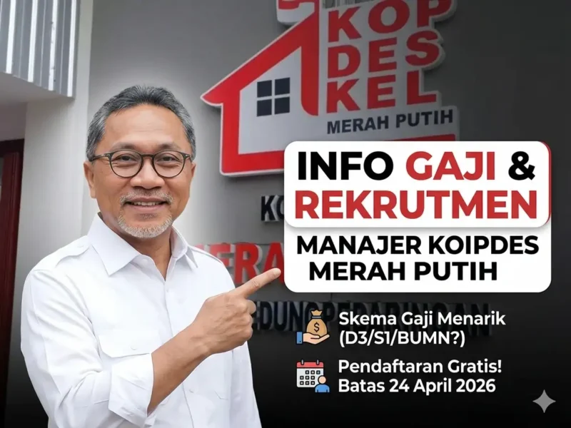 Bocoran Gaji Manajer Kopdes Merah Putih: Tembus Rp7,5 Juta per Bulan