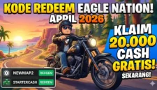 Kode Redeem Eagle Nation April 2026: Klaim Cash Gratis Sekarang. Ilustrasi AI