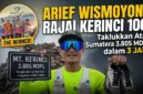 Kolase Arief Wismoyono saat Menjuarai Kerinci 100 2026.