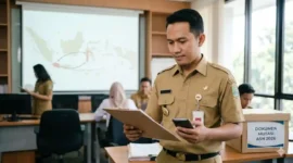 Ilustrasi Syarat Terbaru Pindah Instansi ASN Antar Provinsi 2026. Gemini AI