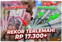ILUSTRASI. Nilai tukar rupiah terhadap dolar AS. (AFP)