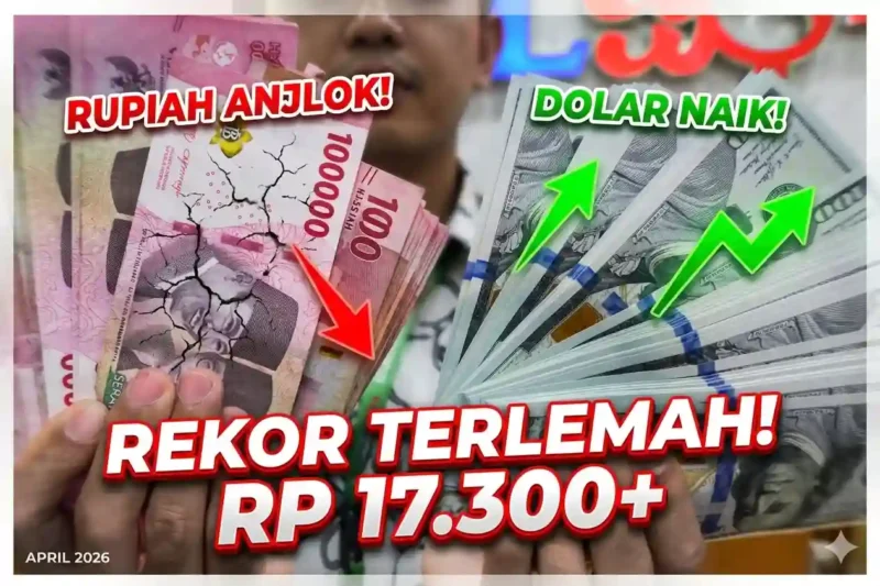 ILUSTRASI. Nilai tukar rupiah terhadap dolar AS. (AFP)