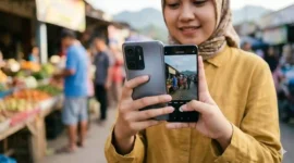 Ilustrasi HP kamera 108MP harga 3 jutaan terbaik. Gemini AI