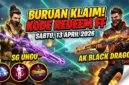 Ilustrasi Kode Redeem FF 13 April 2026. Gemini AI