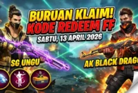 Ilustrasi Kode Redeem FF 13 April 2026. Gemini AI