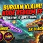 Ilustrasi Kode Redeem FF 13 April 2026. Gemini AI