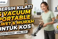 Ilustrasi Vacuum Cleaner Portable Awet Paling Pas untuk Anak Kos. Gemini AI