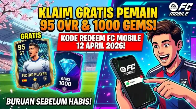 Ilustrasi Kode Redeem FC Mobile Terbaru 12 April 2026. Gemini AI