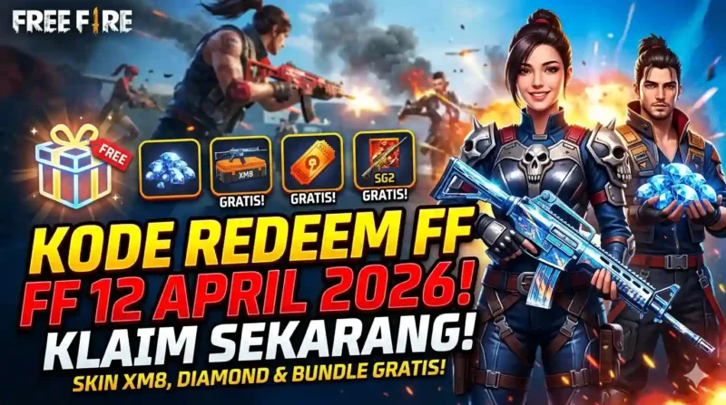 Ilustrasi Kode Redeem FF 12 April 2026. Gemini AI