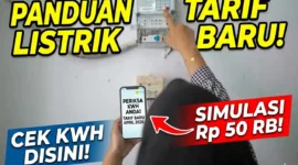 Ilustrasi Pengisian Token Listrik.