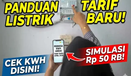Tarif Listrik PLN April 2026 Tidak Naik: Cek Rincian Harga Token Terbaru
