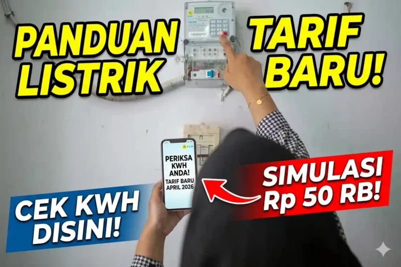 Ilustrasi Pengisian Token Listrik.