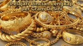 Ilustrasi - Harga Emas Perhiasan Hari Ini.