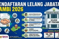 Ilustrasi - Ini 5 Jabatan Strategis Yang Dilelang Pemprov Jambi April 2026. Gemini AI