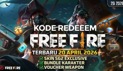 Kode Redeem FF 20 April 2026