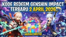 Kode Redeem Genshin Impact Terbaru 2 April 2026. Iluistrasi Gemini AI
