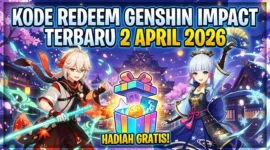 Kode Redeem Genshin Impact Terbaru 2 April 2026. Iluistrasi Gemini AI