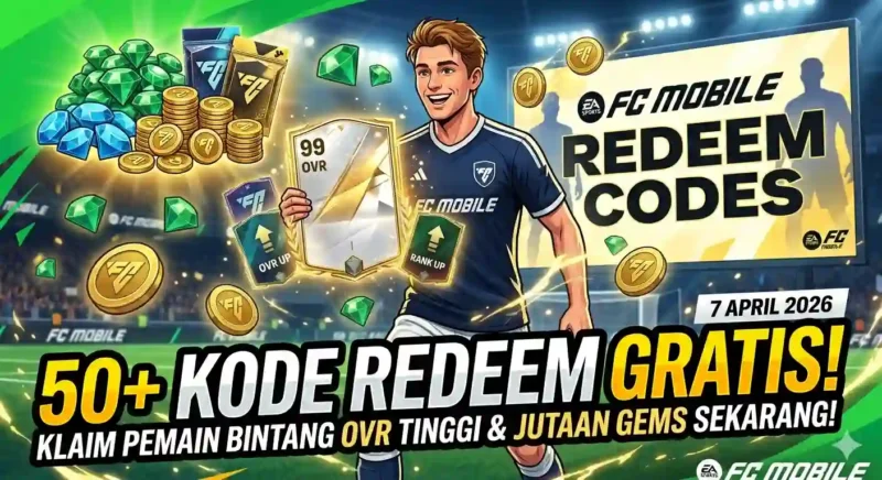 Ilustrasi Kode Redeem FC Mobile Terbaru 7 April 2026. Gemini AI