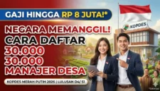 Ilustrasi Simak Gaji dan Cara Daftar 30.000 Lowongan Manajer Kopdes Merah Putih. Gemini AI